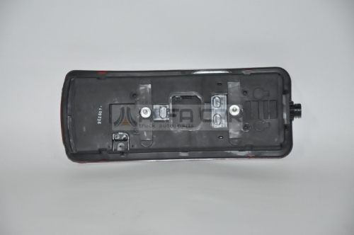 AC1756754 Фонарь задний левый; с подсветкой номера (LC8) Scania P/G/R/T Series 2006 => SCANIA S Truck (2016-2021); 156770  с подсветкой номера (белое стекло) АМР разъем сбоку Alfa Car2